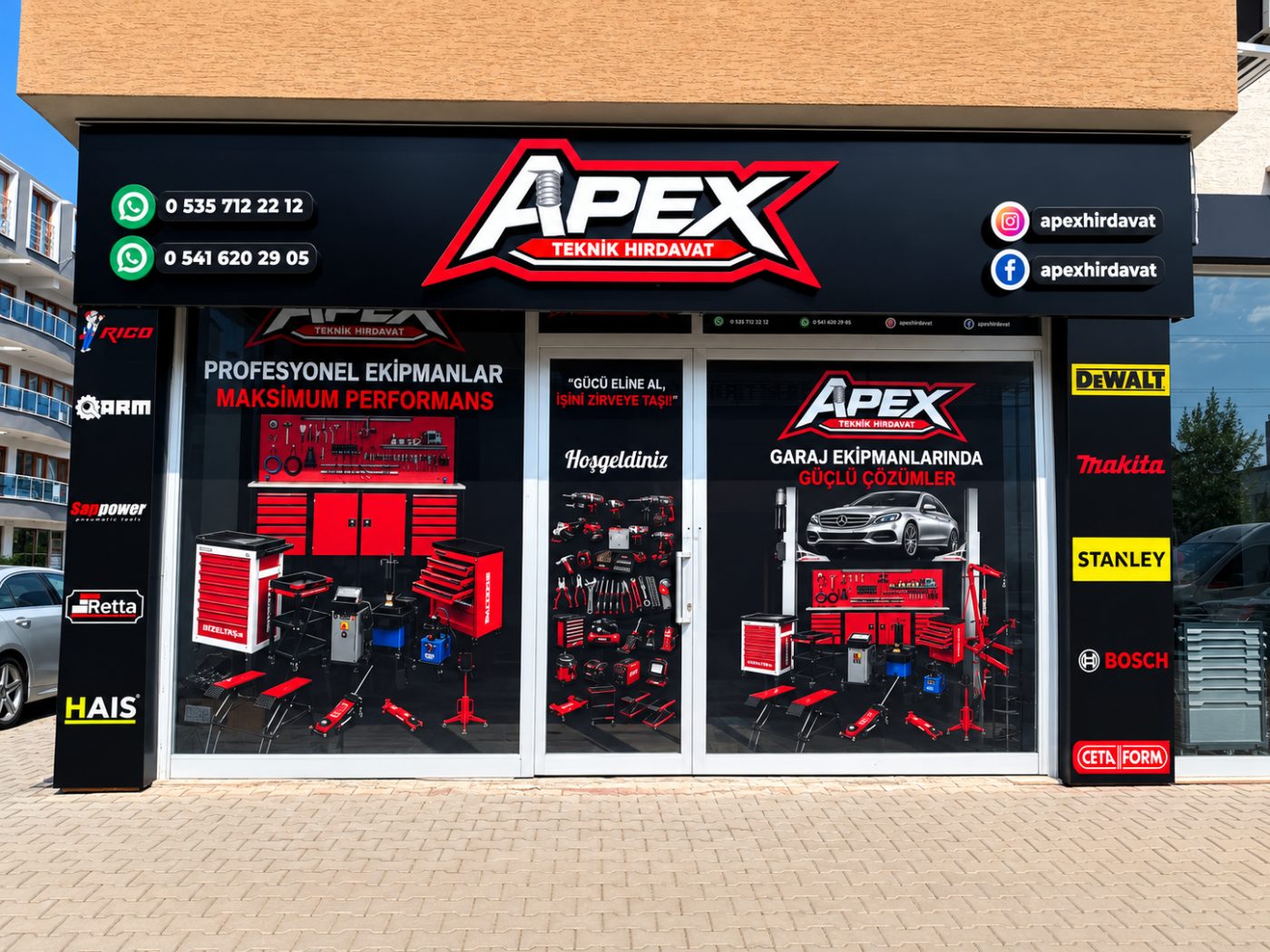 Apex Teknik Hırdavat Cephe ve Vitrin Uygulaması