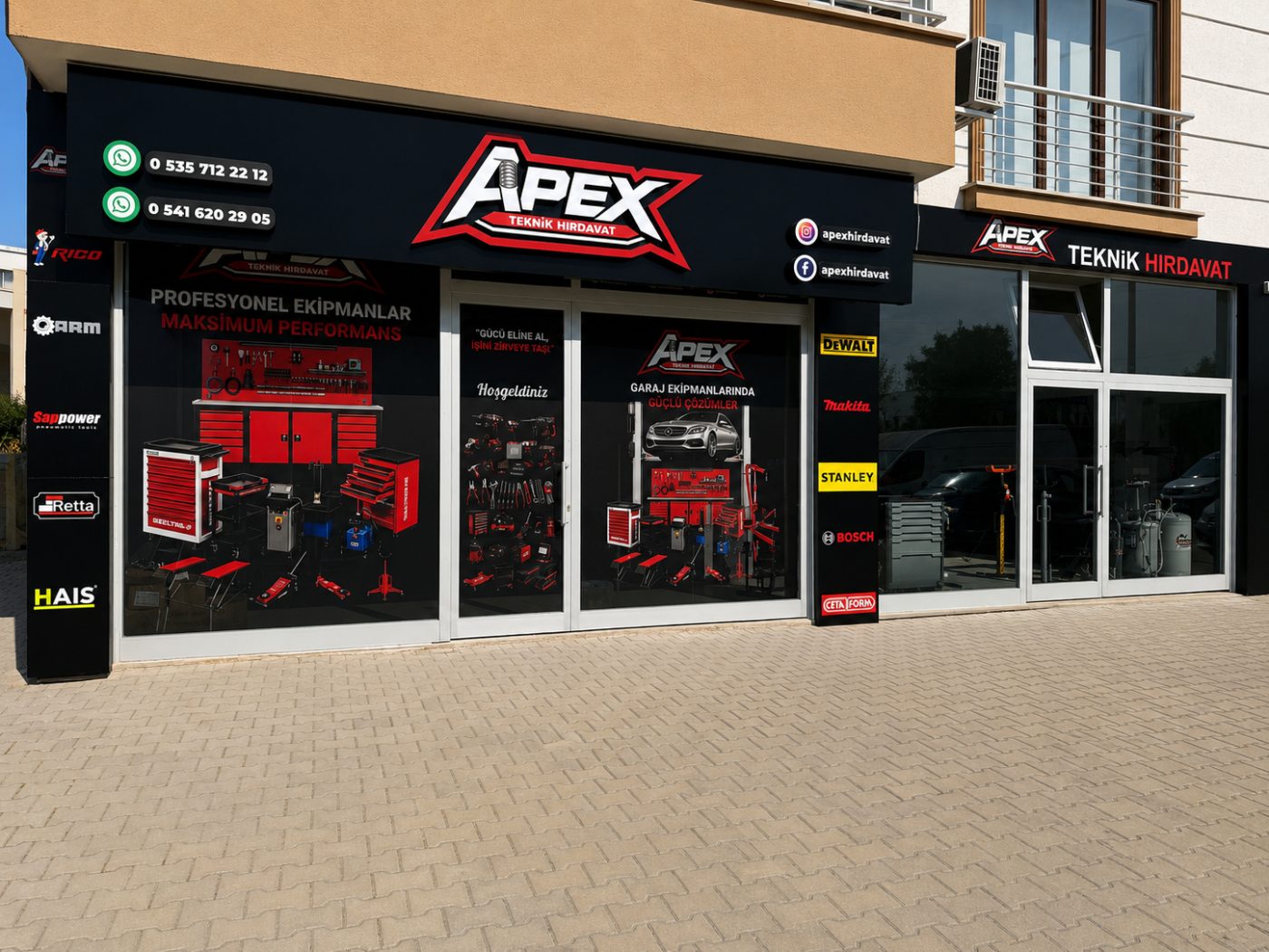 Apex Teknik Hırdavat Cephe ve Vitrin Uygulaması