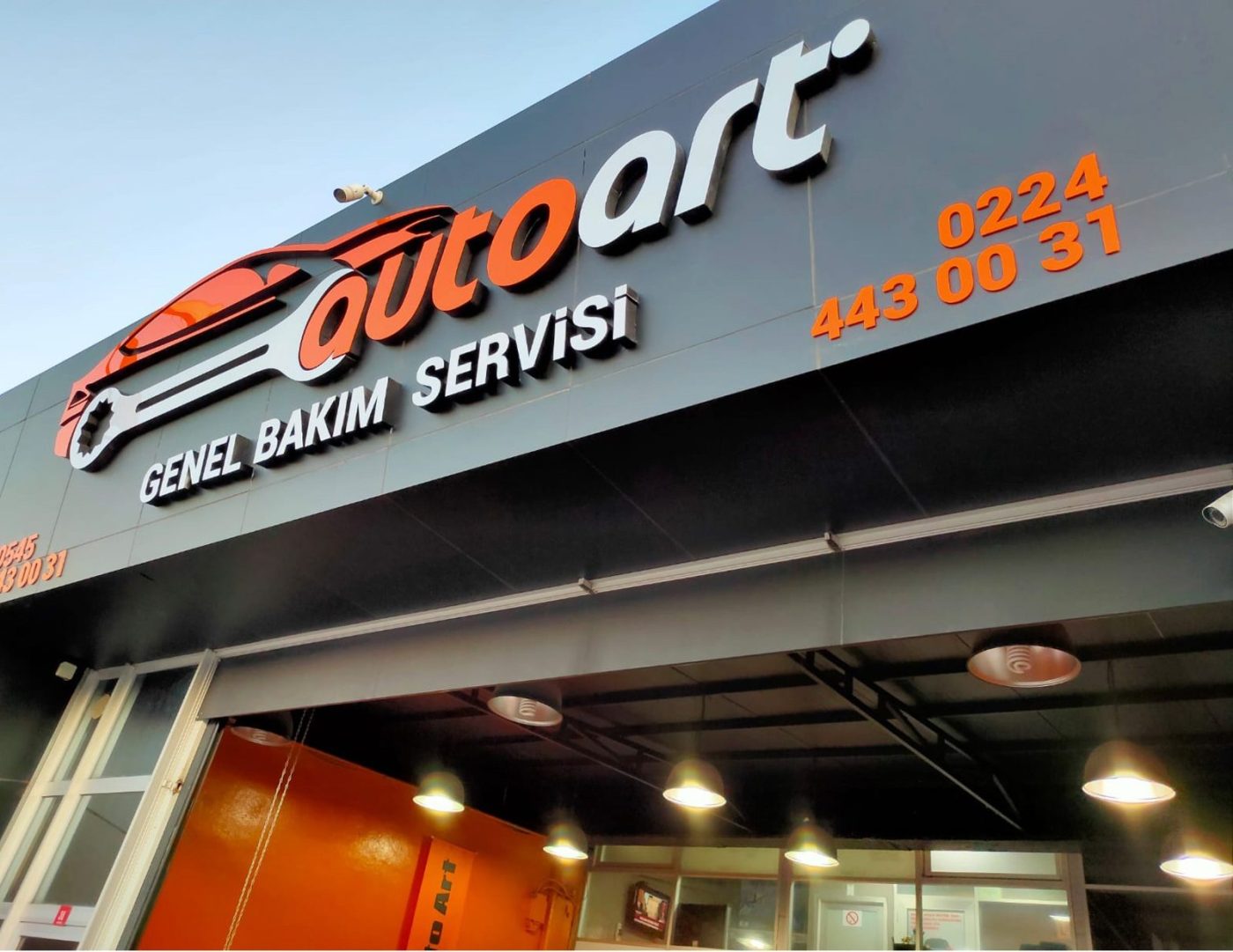 Autoart Genel Bakım Servisi tabela uygulaması