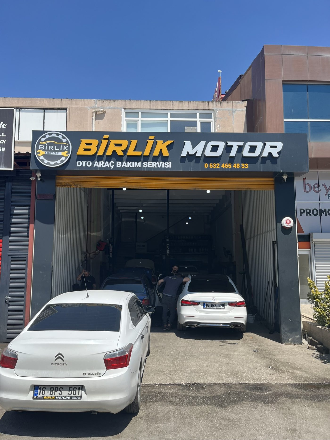 Birlik Motor Oto Servis Cephe Tabelası