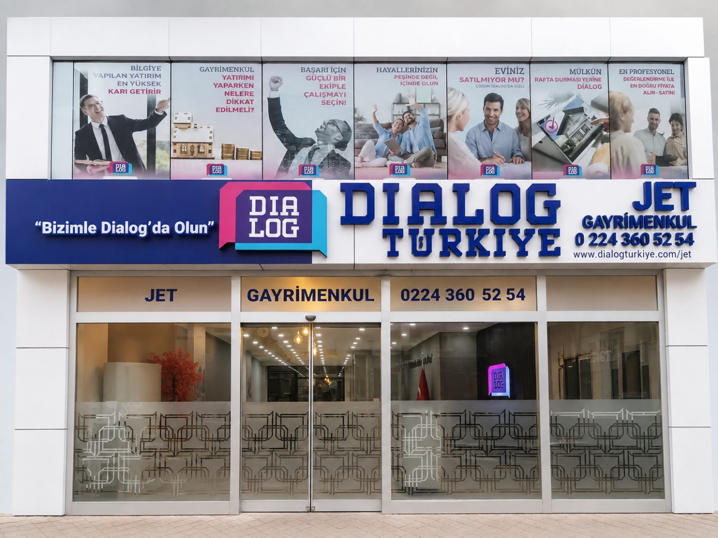 Dialog Gayrimenkul Şube Cephe Tabelaları