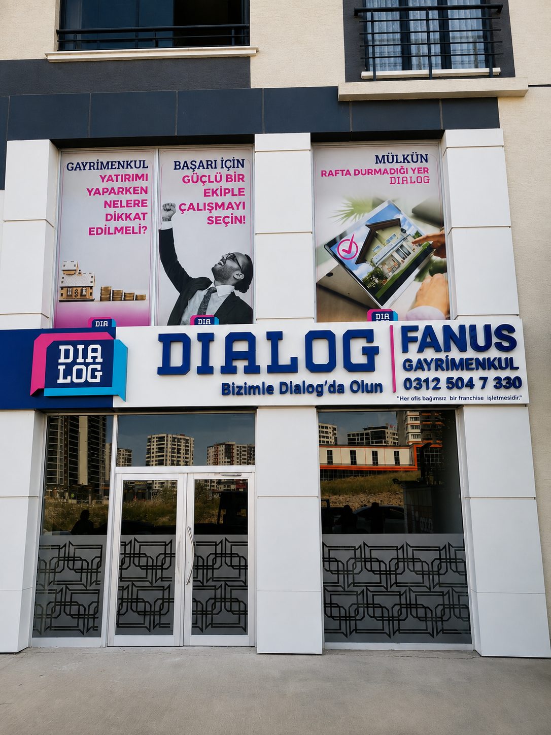 Dialog Gayrimenkul Şube Cephe Tabelaları