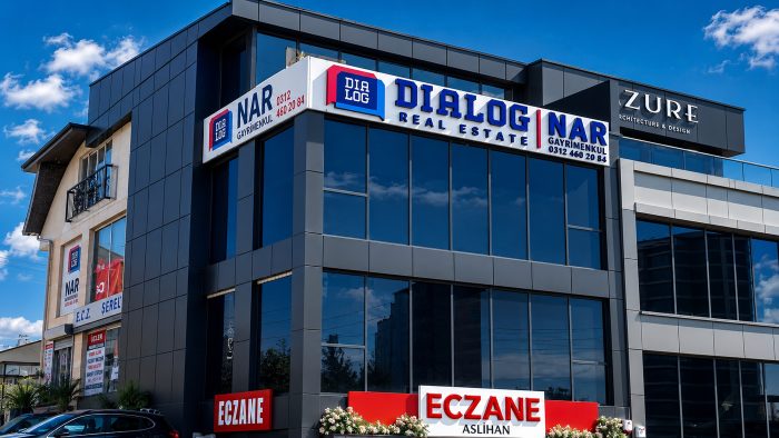 Dialog Gayrimenkul Şube Cephe Tabelaları