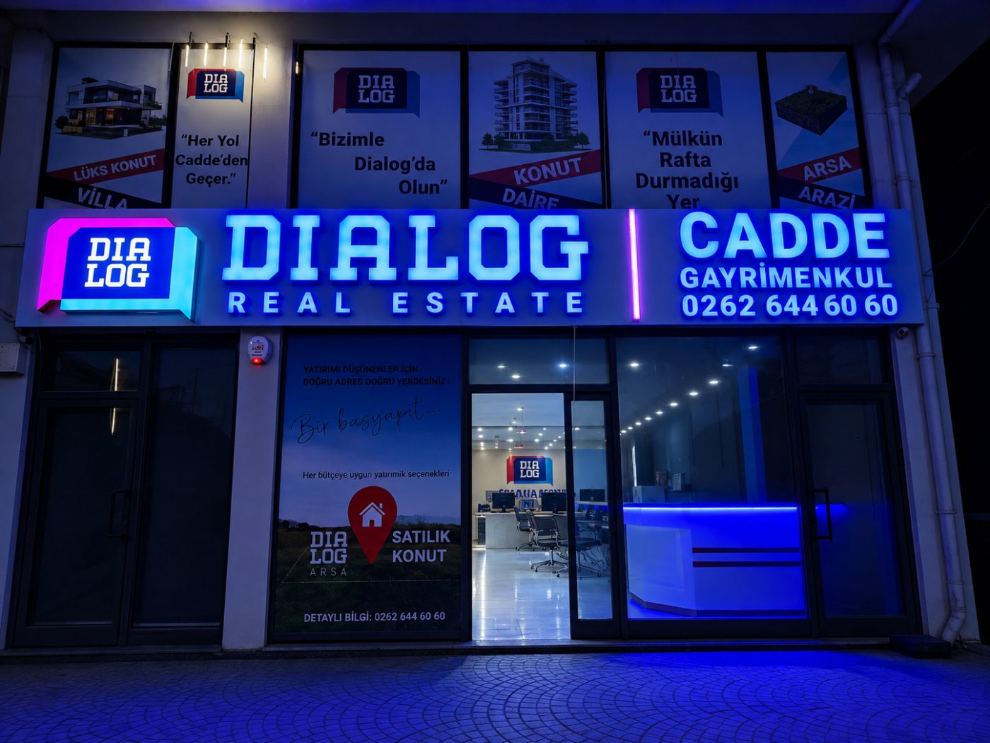 Dialog Gayrimenkul Şube Cephe Tabelaları